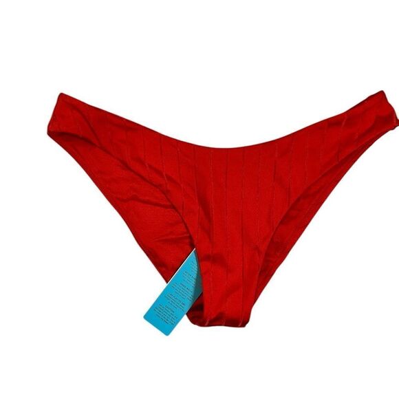 NWT Beach Bunny Women’s Gloria Red Skimpy Swim Bikini Bottom - Sue XL - Picture 7 of 11